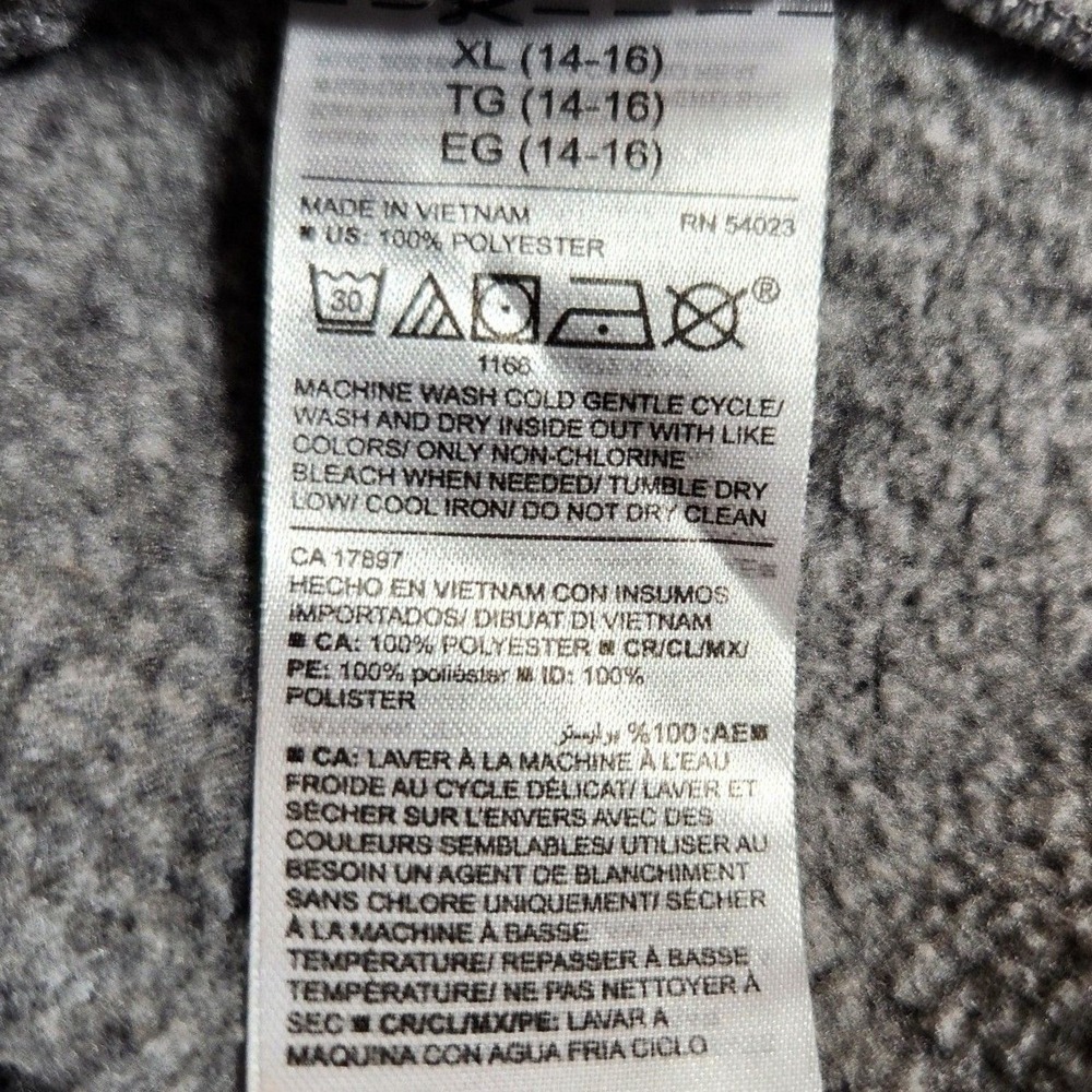 Old Navy Boys XL $40 Heather Gray Shawl‎ Collar Sweater Sweatshirt Pullover - Picture 3 of 6